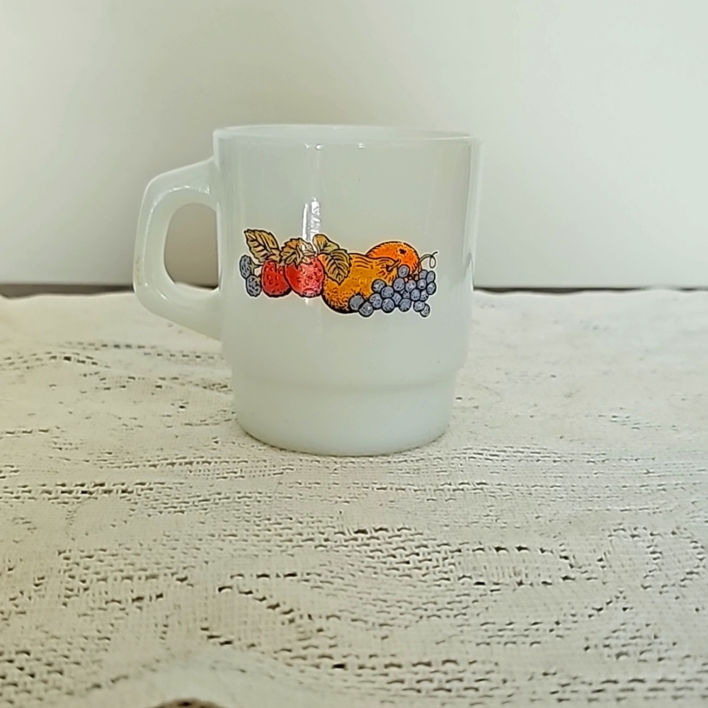 Fire King Milk Glass Coffee Mug